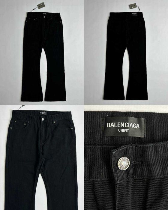 BALENCIAGA flared faded washed jeans клеш кльош джинси чорні сині