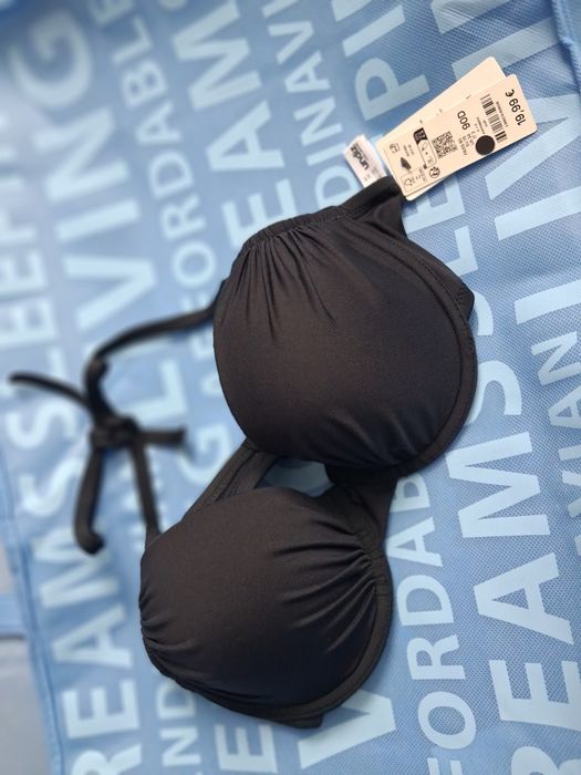 Новий чорний купальник Undiz (Верх 90D + Низ XL з високою талією), з бірками