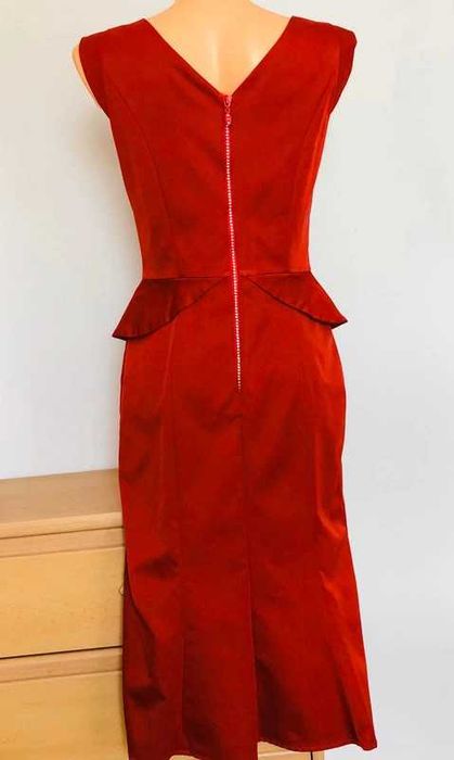 OKAZJA! Elegancka czerwona suknia wieczorowa rozm.36 sexy