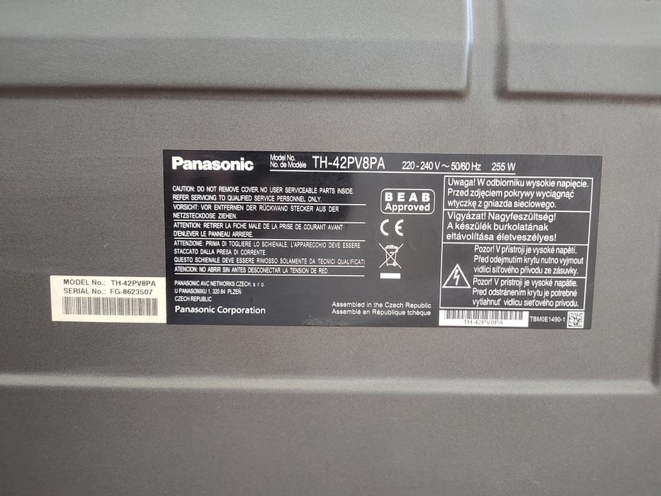 Telewizor Panasonic 42" TH-42PV8PA | Sprawny + Pilot i Podstawa