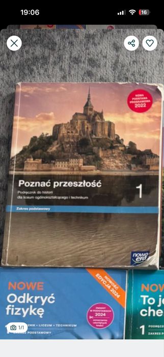 Podręczniki do liceum klasa 1 Nowa Era historia i matematyka