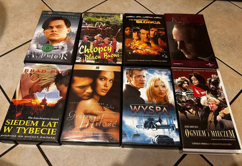 Kasety VHS różne bajki, filmy