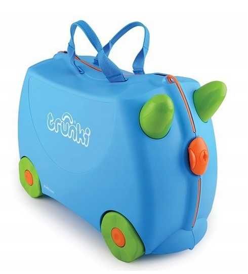 Walizka dla dzieci jeżdżąca niebieska - Terrance 18L NOWA