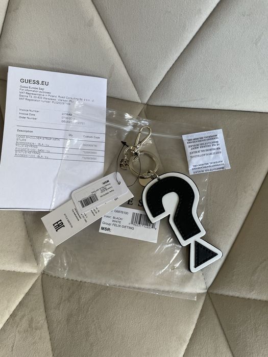 Guess brelok breloczek znak zapytania nowy metki rachunek
