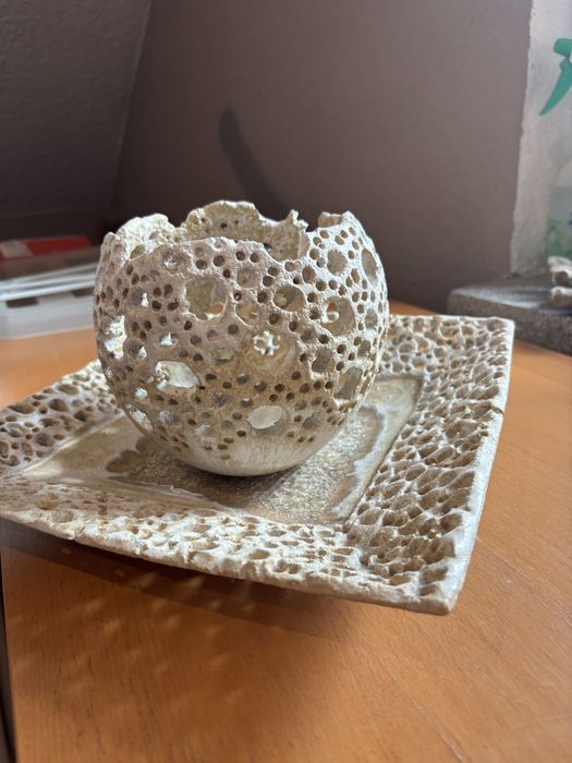 Ceramiczna patera i ozdoba