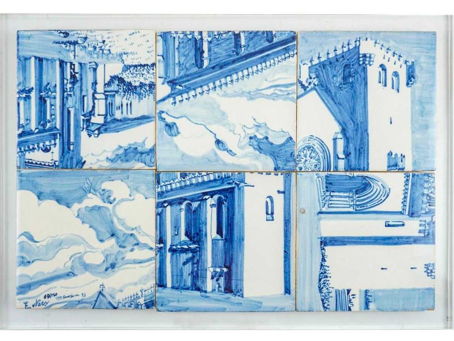Eduardo Nery - Painel de 6 azulejos Fábrica de Sant'Anna