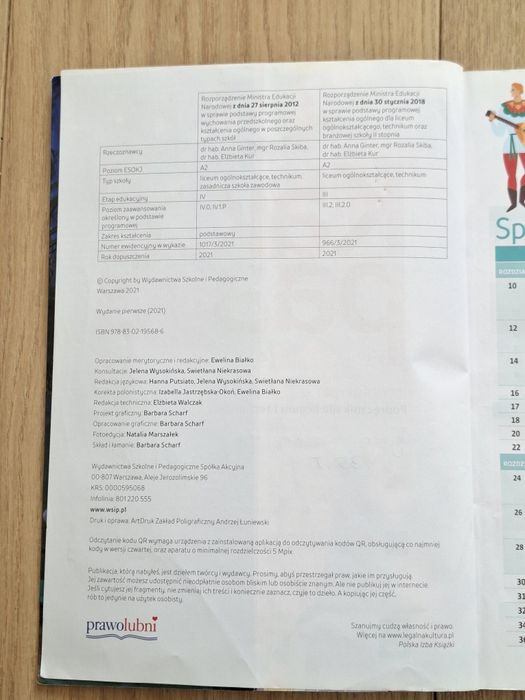 Kak raz 1, wydawnictwo WSiP