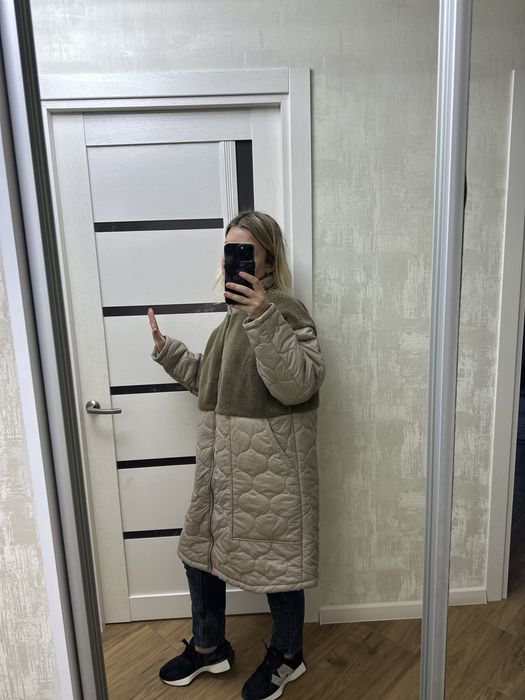 Демісезонна куртка овчина пальто шубка тедди тедді Zara розмір Л L