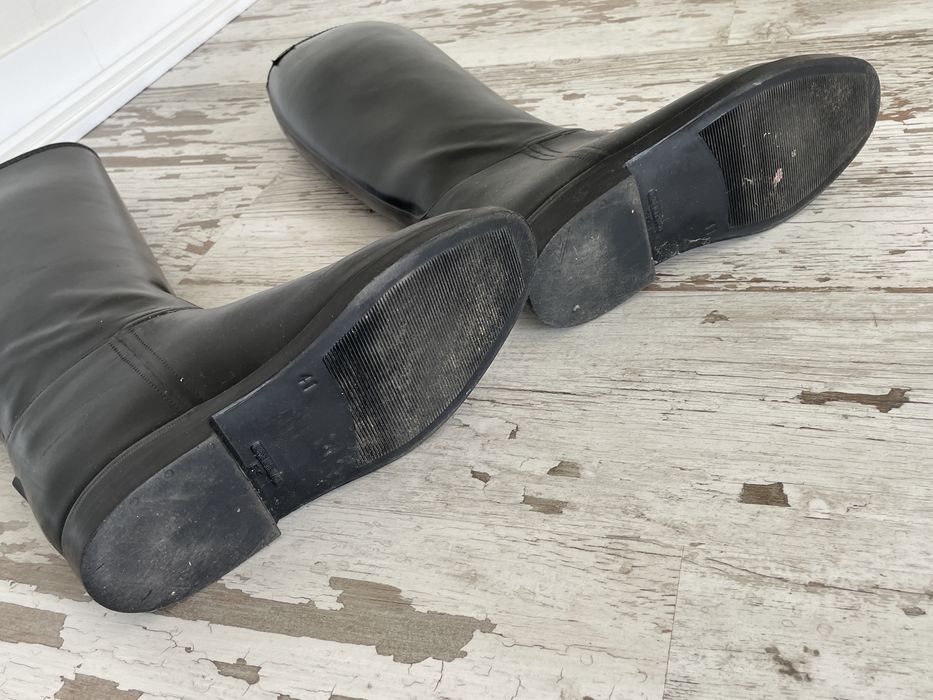 Botas equitação em pele