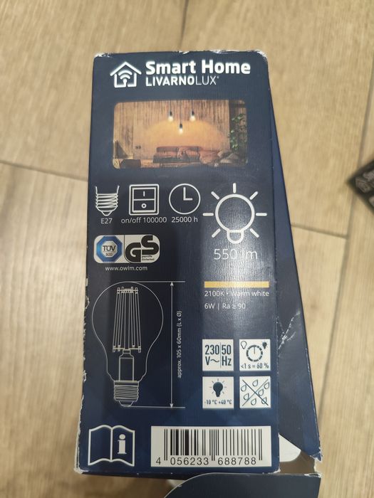 Żarówka smart retro E27