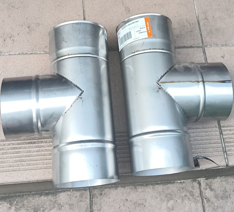 Nieużywane złącza fi 130, 0.5 mm 90*