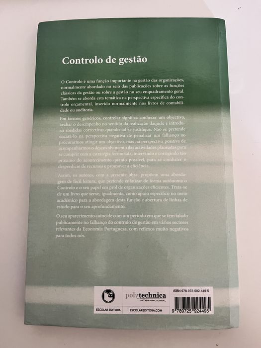 Controlo de Gestão - Ao encontro da eficiência