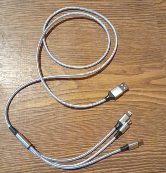 USB для даних та заряджання гаджетів - USB на type C, micro-USB, iPhone