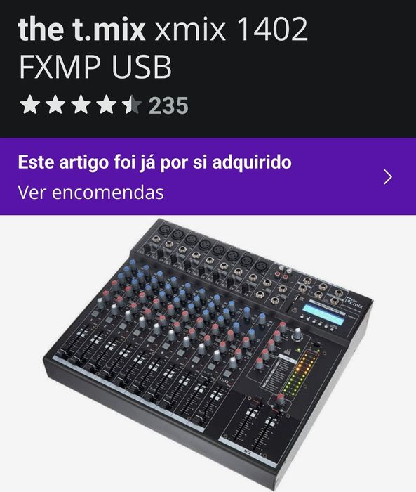 Mesa de mistura (Nova c/ garantia)