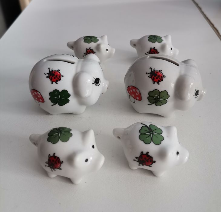 Ceramiczne figurki - 6 sztuk