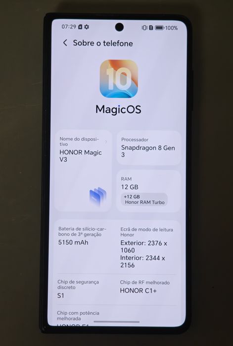 Honor Magic V3 - 5G - 6.43"/7.92" OLED - 2X SIM/eSIM - 512GB/19GB