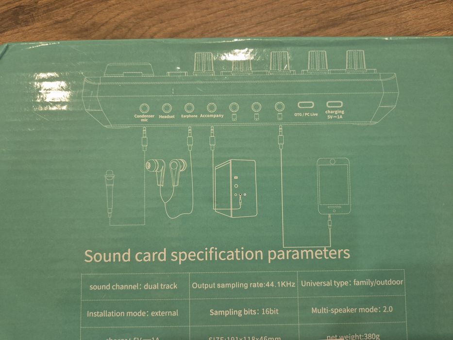 Placa de som externa para streaming e karaoke