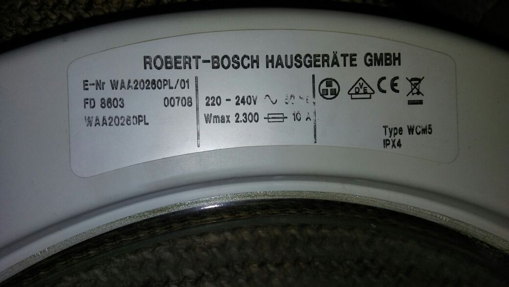 Pralka Bosch Waa 20260Pl\01 części