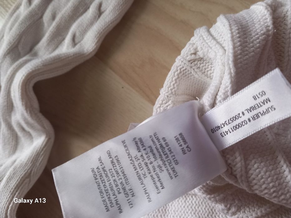 Ralph lauren oryginalny sweterek damski s bawełna