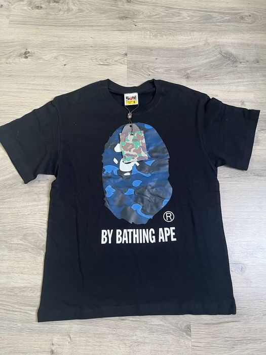 Koszulka bape rozmiar M niebieska