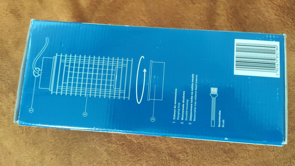 Lampa owadobójcza UV wisząca werandowa  - na komary, muchy