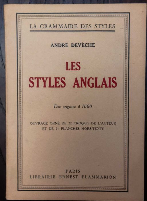 Les Styles Anglais, de André Devèche