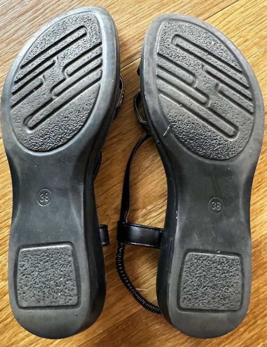 Sandały czarne damskie 38 Bassano