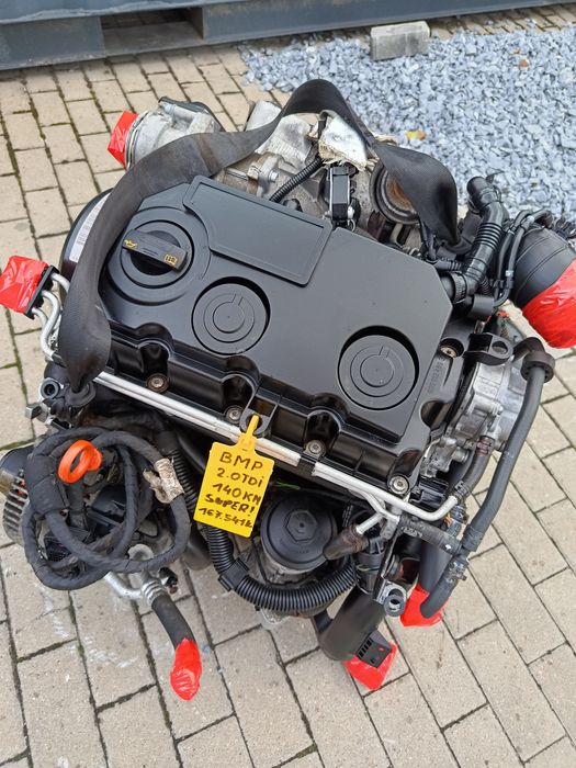 Silnik kompletny VW Passat Audi Seat Skoda 2.0TDI 140KM BMP  motor engine