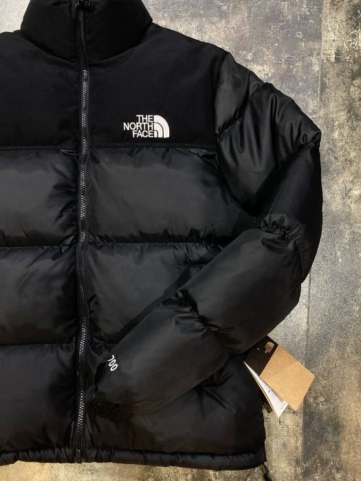 Пуховик The North Face 700 чорний, водонепроникний, розміри S–XXL