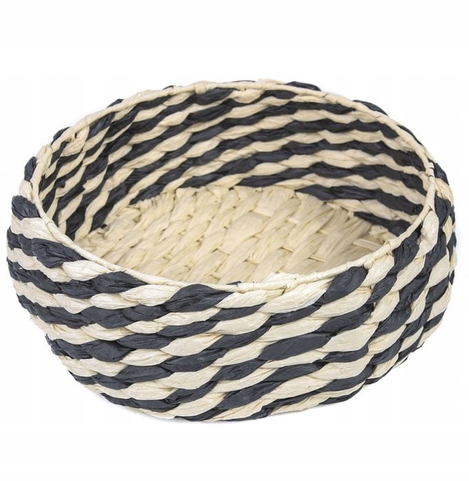 Kosz Taca, 35x35x12 cm Ciemnobeżowy 2 sztuki