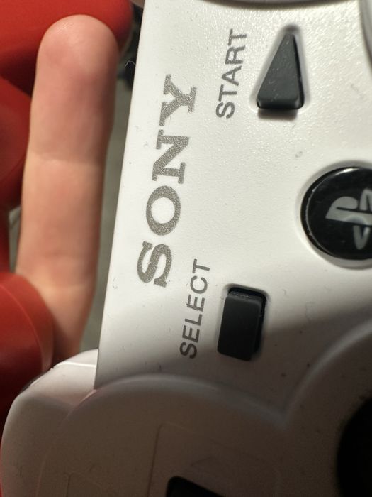 Черный белый джойстик sony ps3