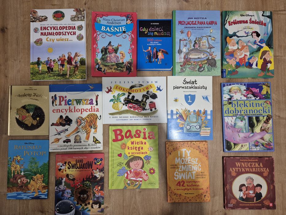 Zestaw 53 szt książek dla dzieci + gry gratis