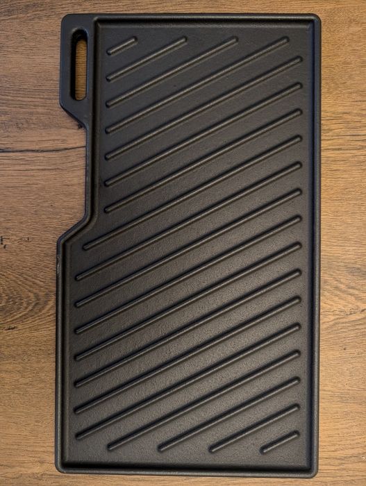 Nowa płyta żeliwna dwustronna BURNHARD do grilla 41,5 x 23,5 cm