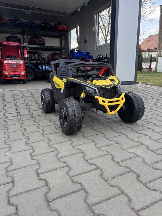 Auto na Akumulator BUGGY CAN AM MAVERICK Turbo RR 4x200W 24V 5Ah Żółty