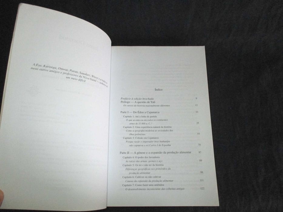 Livro Armas Germes e Aço Os Destinos das Sociedades Humanas