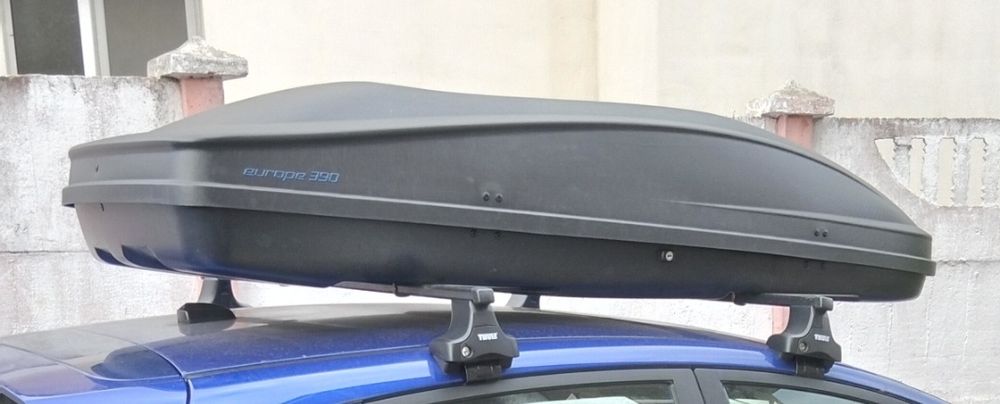 Багажний бокс Elegance Europe 390 + багажник Thule