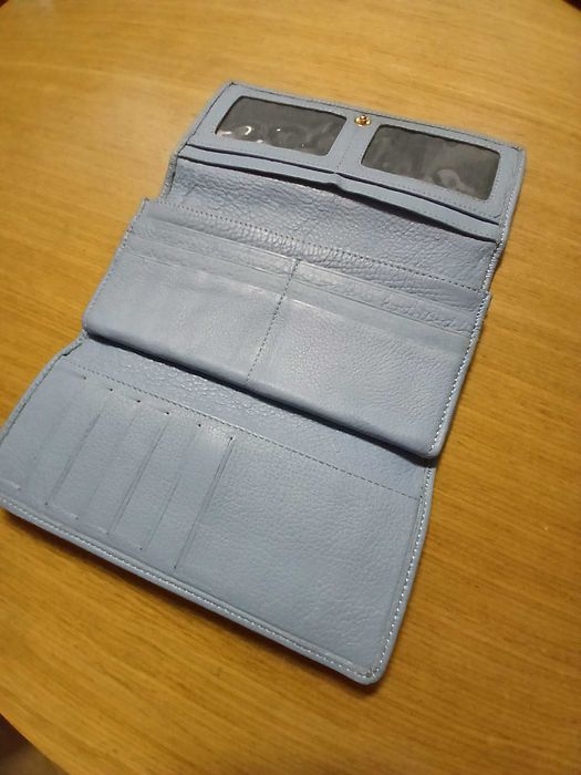 Porta moedas azul bebé (dá para guardar cartões e fotos)