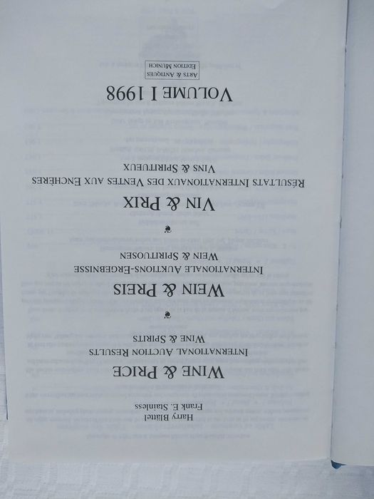 2 Volumes do Livro Wine & Price 1996