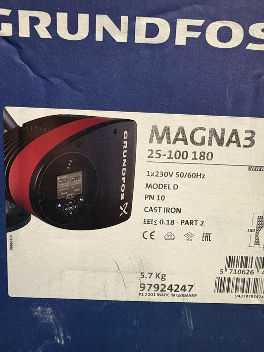 Pompa obiegowa Grundfos Magna 3 25-100  180