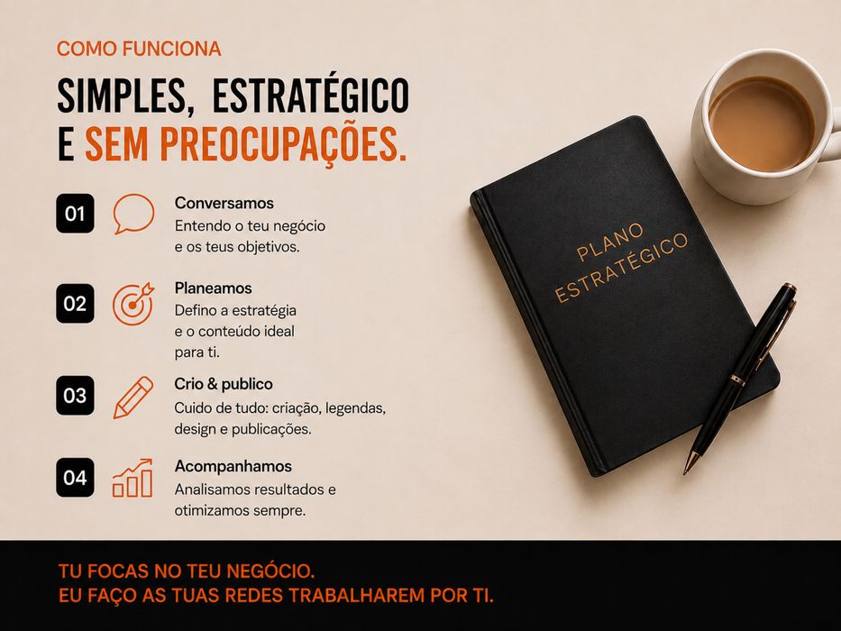 Gestão de redes sociais para o teu negócio | Conteúdo & Estratégias de crescimento