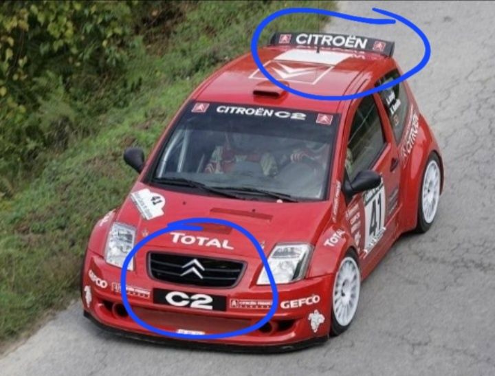 Citroen C2 - Grelha e spoiler