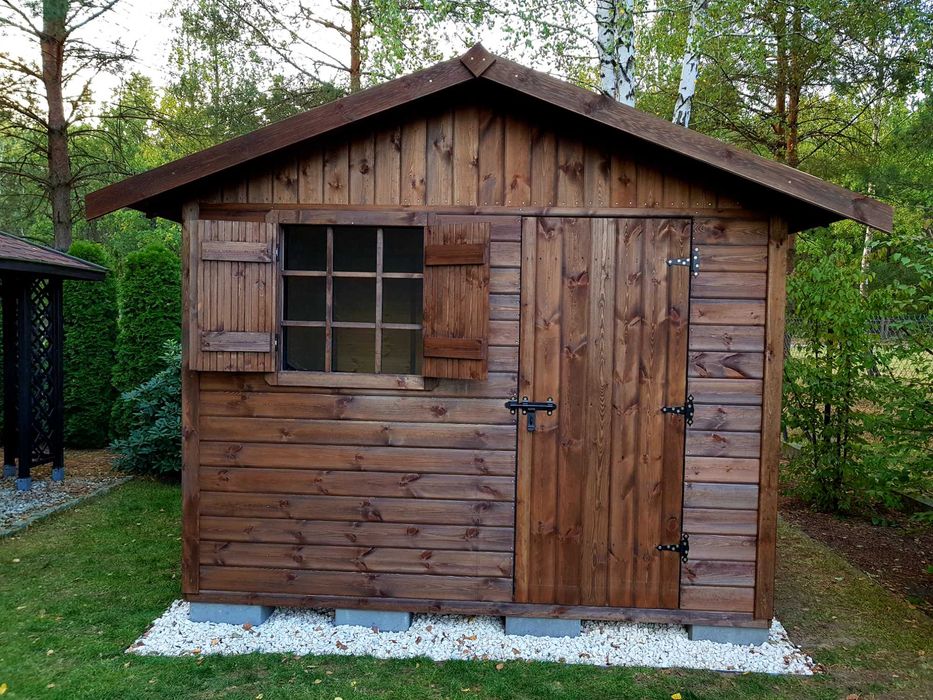 domek narzędziowy, drewniany, ogrodowy, narzędziówka, drewniany