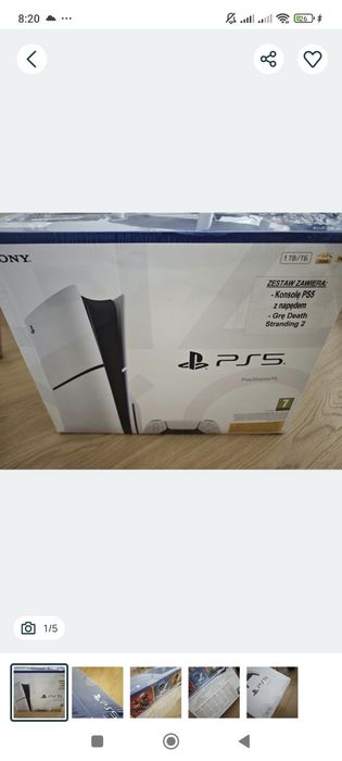 Konsola PlayStation 5 slim napęd death stranding