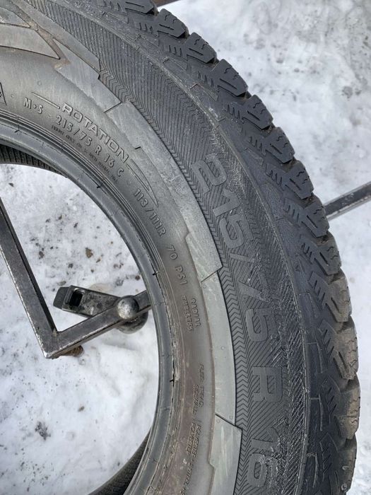 Шини 215/75 R16C Uniroyal зима 2023 рік  6,6 мм