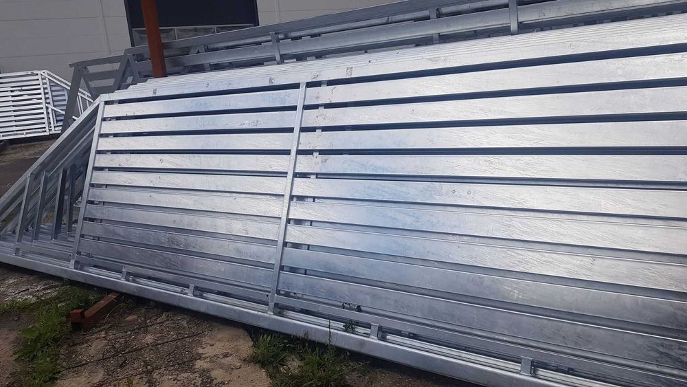 Brama przesuwna 4m x 1,12m profil poziomy 100x20 ocynk+kolor PRODUCENT