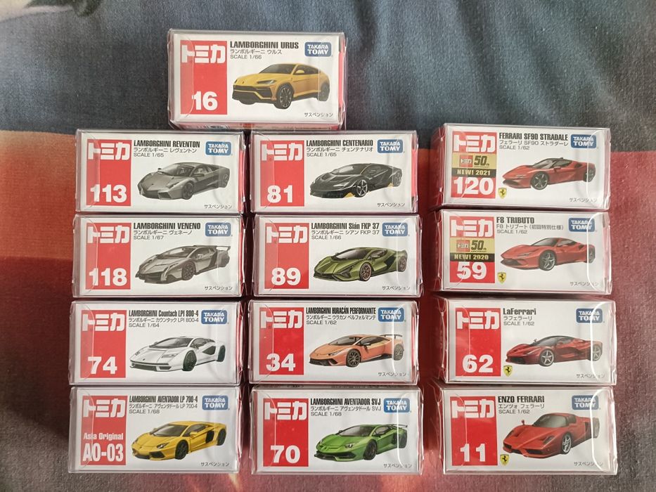 Tomica Ferrari & Lamborghini