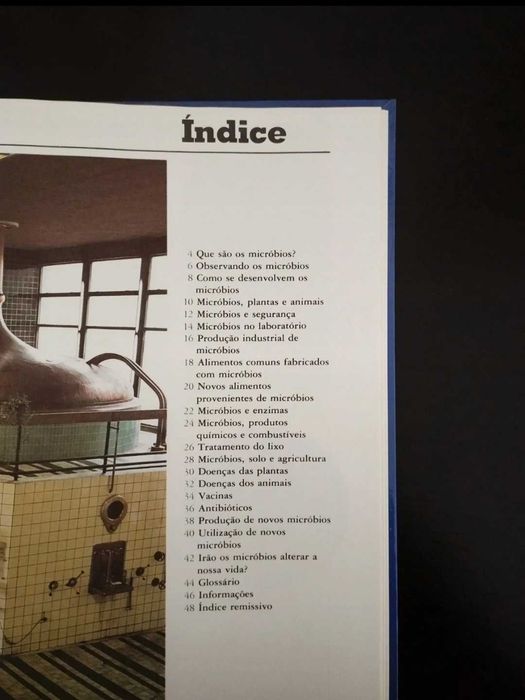 Livro "Micróbios" 1985