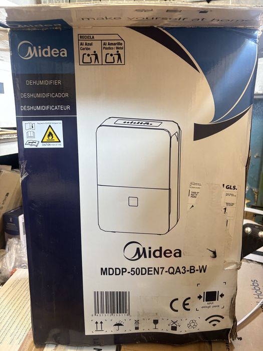 Midea przemysłowy osuszacz powietrza mddp 50den7 do 300m