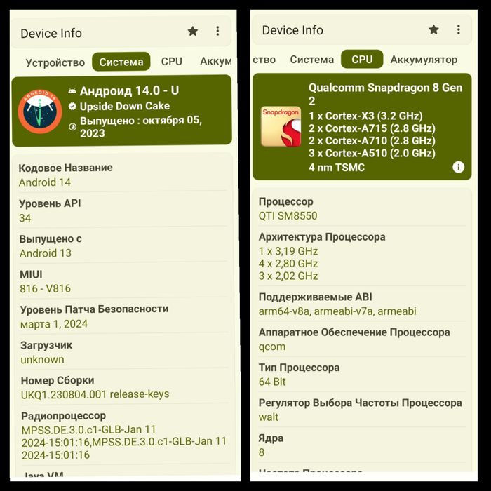 Xiaomi 13 белый,8+8/256 Gb