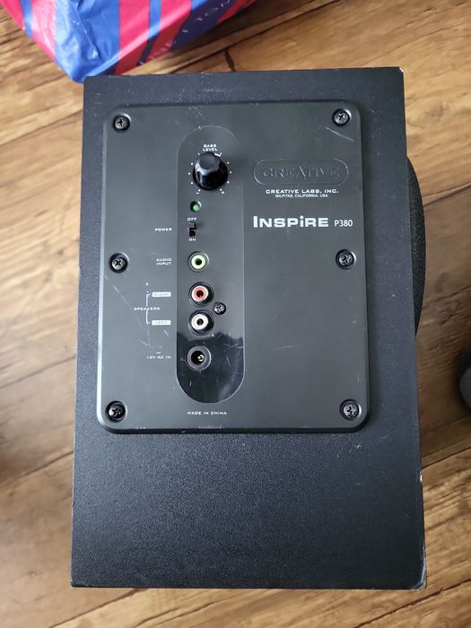 Głośniki Creative Inspire P380 2.1 – komplet + kable